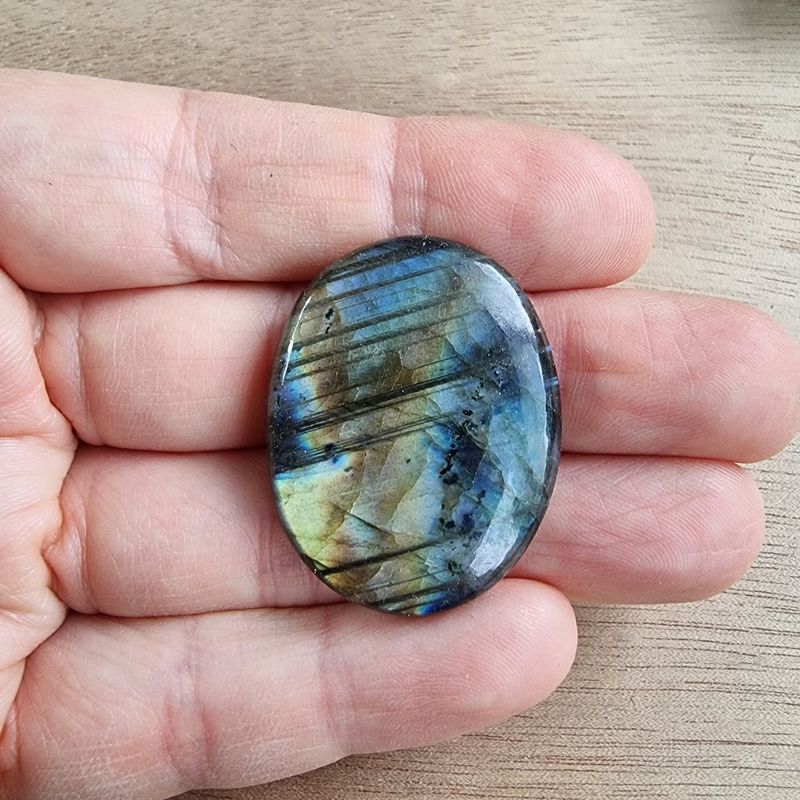 Labradorite Cabochon / Pendant for jewelry making or diy craft projects 12.4gr
