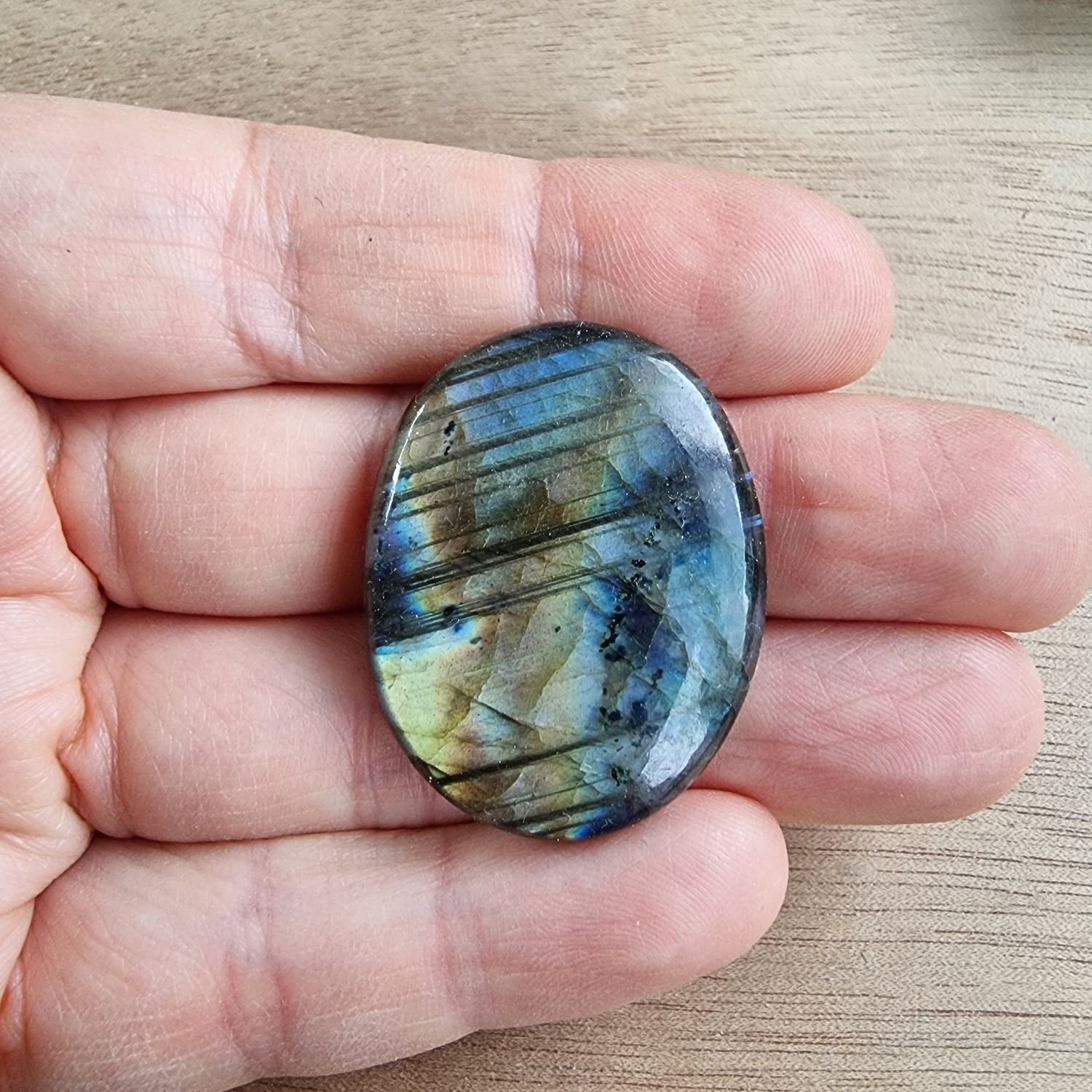 Labradorite Cabochon / Pendant for jewelry making or diy craft projects 12.4gr