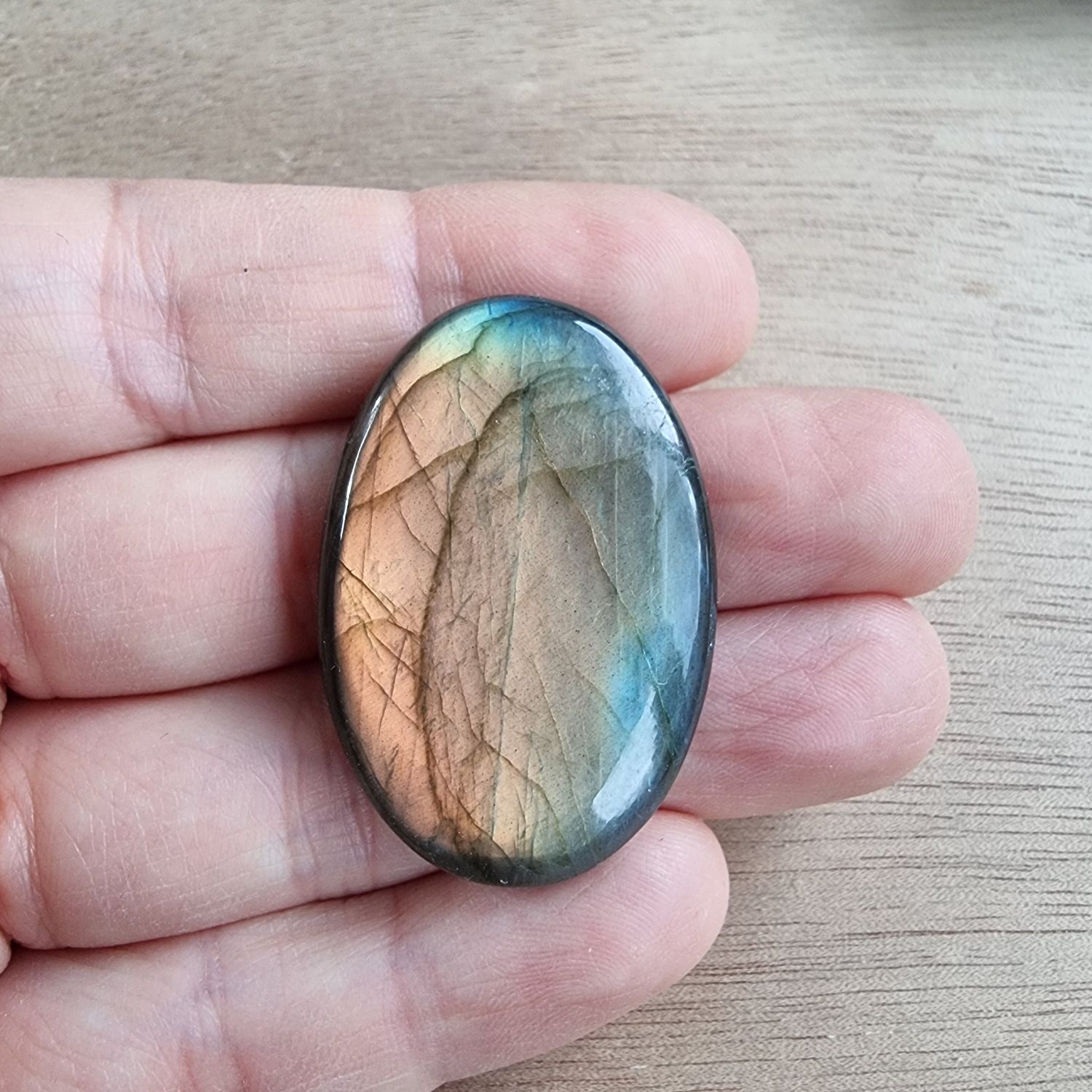 Labradorite Cabochon / Pendant for jewelry making or diy craft projects 17gr