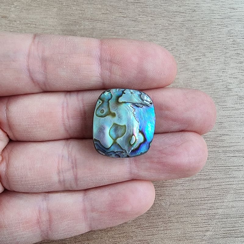 Abalone Shell Cabochon / Pendant for jewelry making or diy craft projects 6.4gr