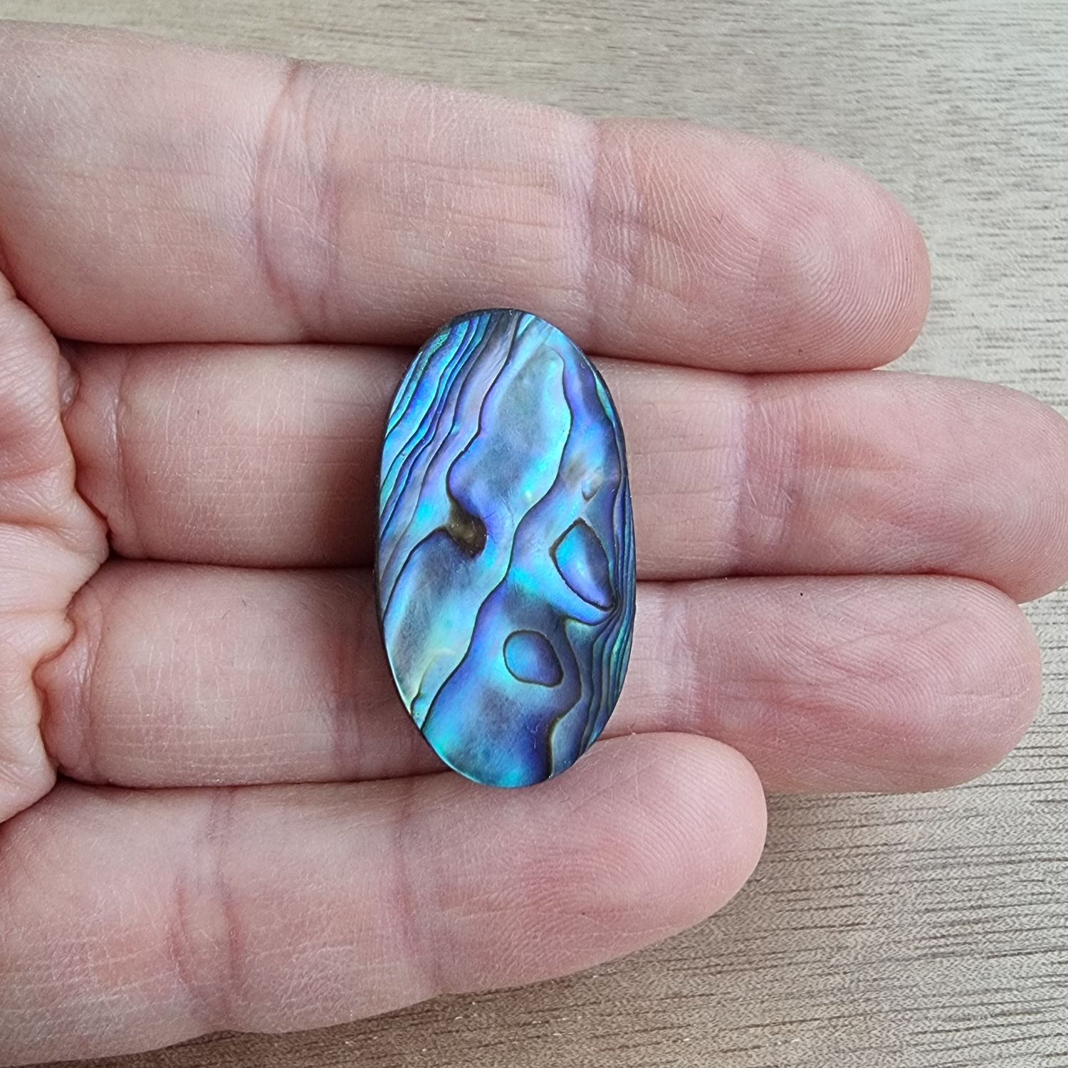 Abalone Shell Cabochon / Pendant for jewelry making or diy craft projects 8.7gr