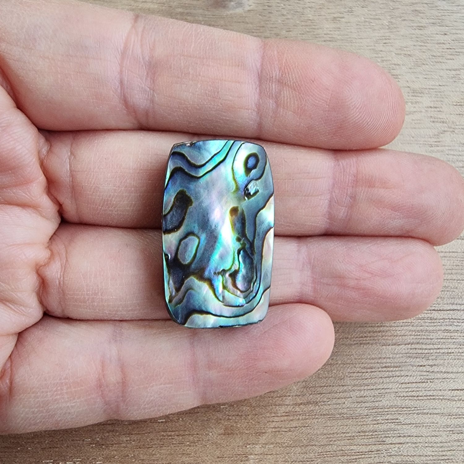 Abalone Shell Cabochon / Pendant for jewelry making or diy craft projects 8.9gr