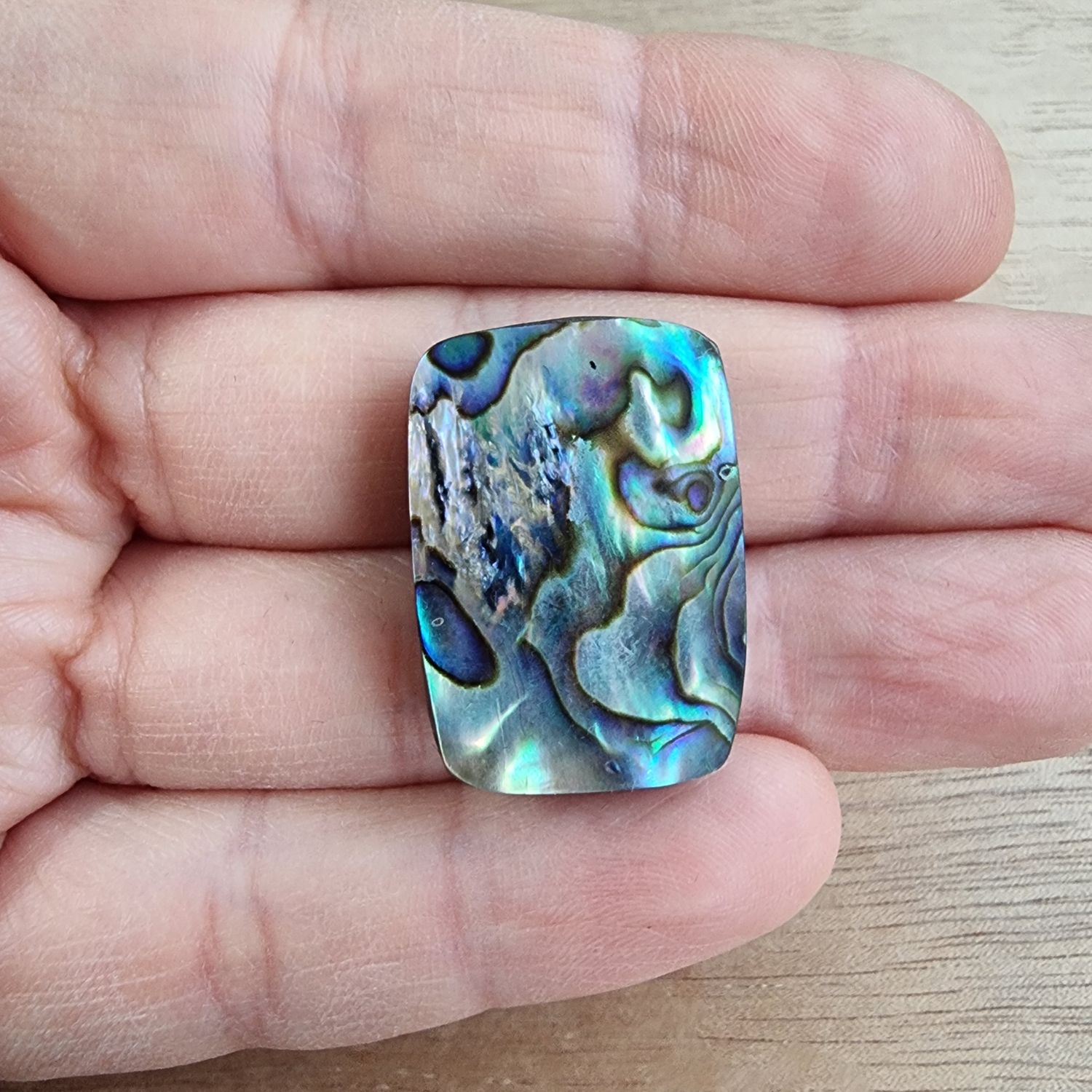 Abalone Shell Cabochon / Pendant for jewelry making or diy craft projects 8.6gr