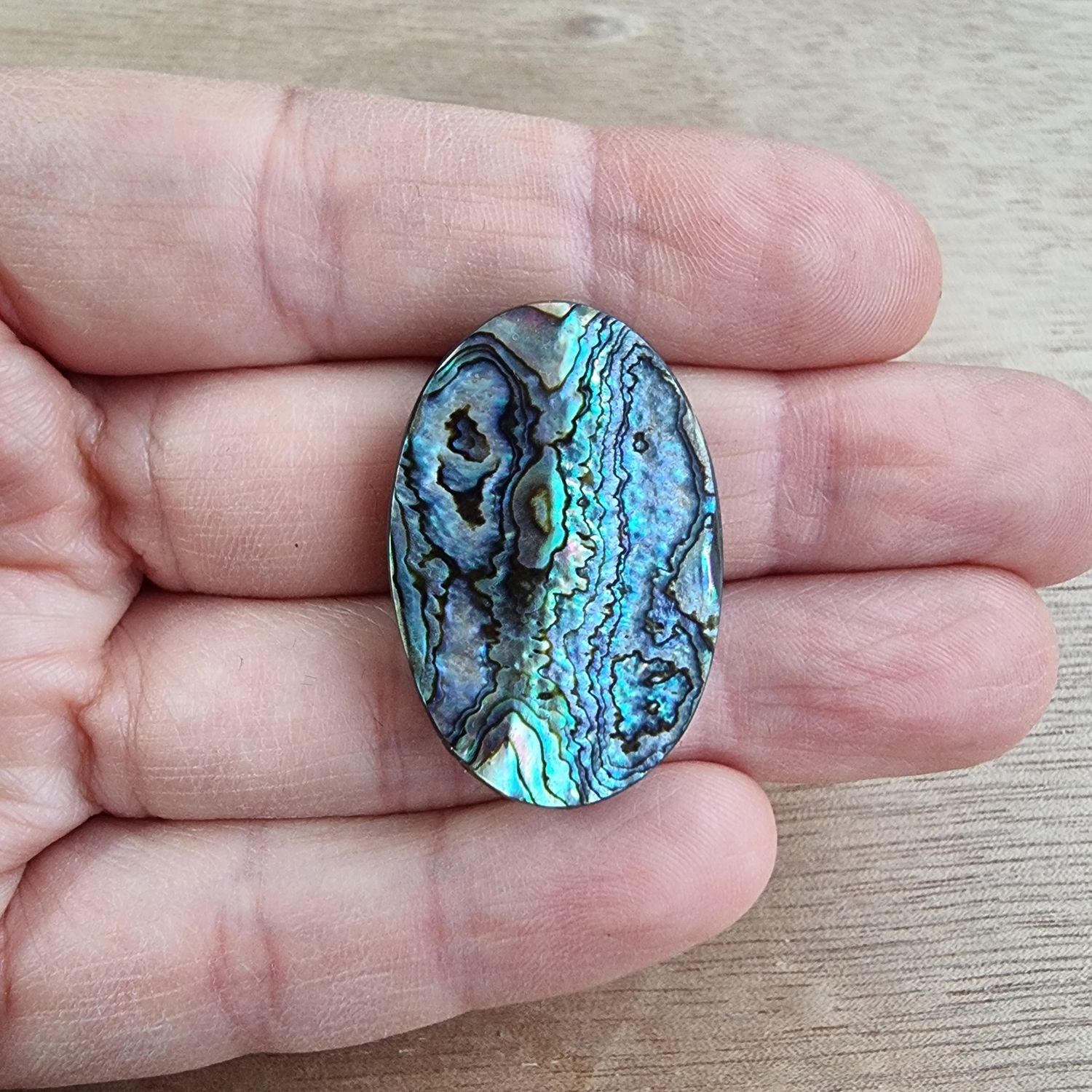 Abalone Shell Cabochon / Pendant for jewelry making or diy craft projects 9.3gr