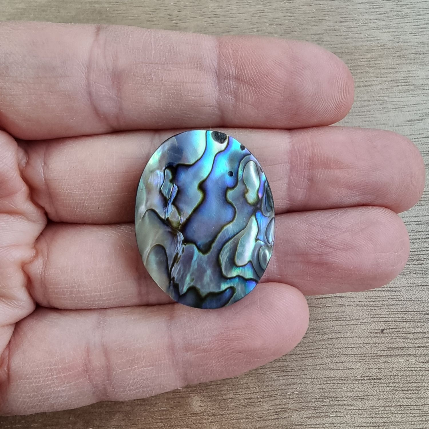 Abalone Shell Cabochon / Pendant for jewelry making or diy craft projects 10.8gr