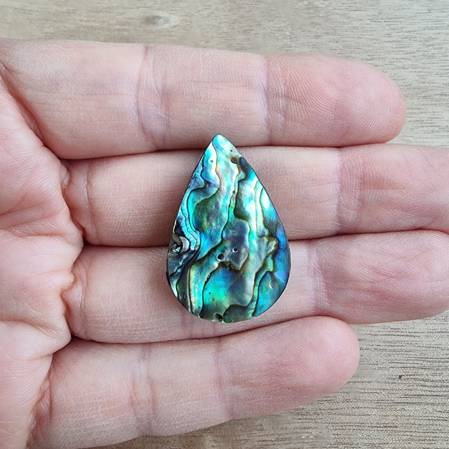 Abalone Shell Cabochon / Pendant for jewelry making or diy craft projects 6.8gr