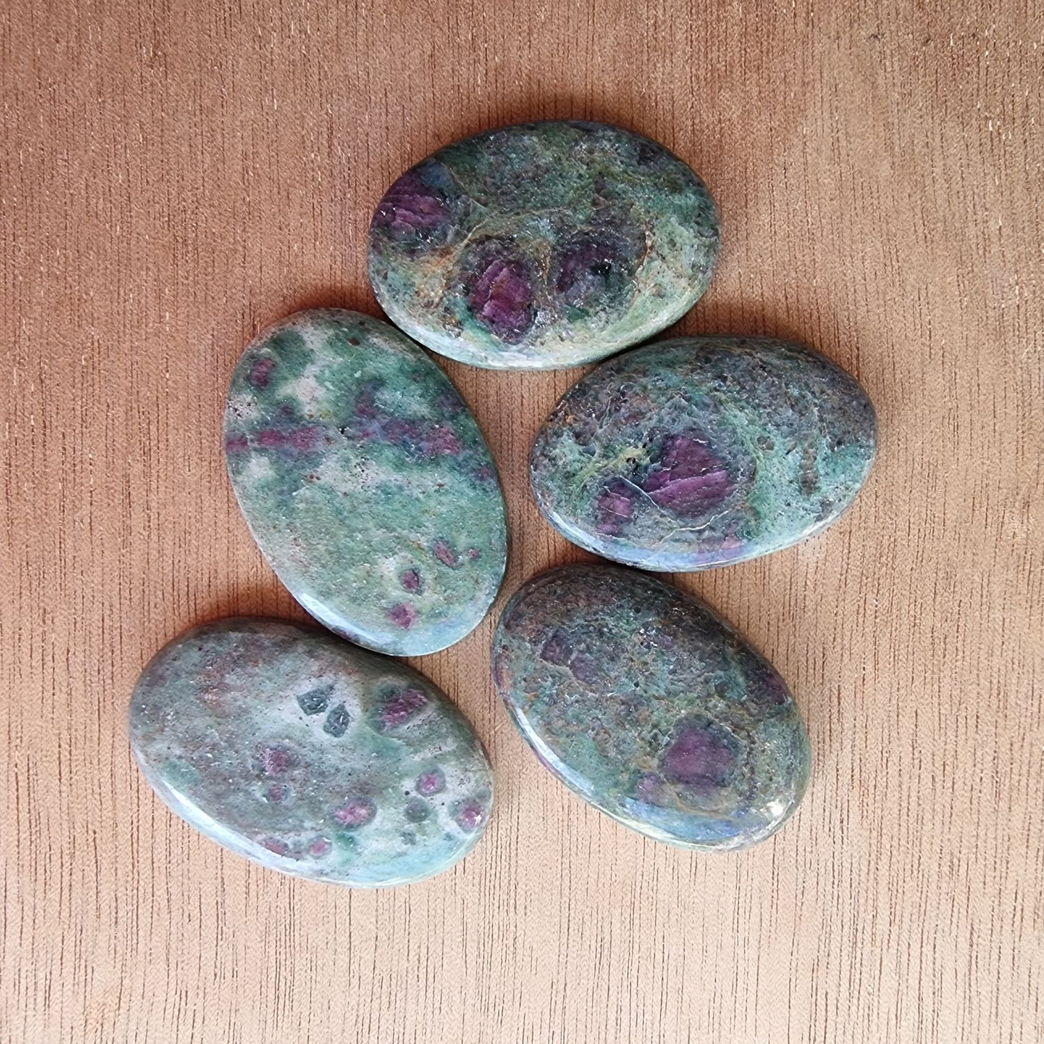 Ruby Fuchsite Cabochon Lot / Pendant Lot for jewelry making or diy craft projects 55.3gr