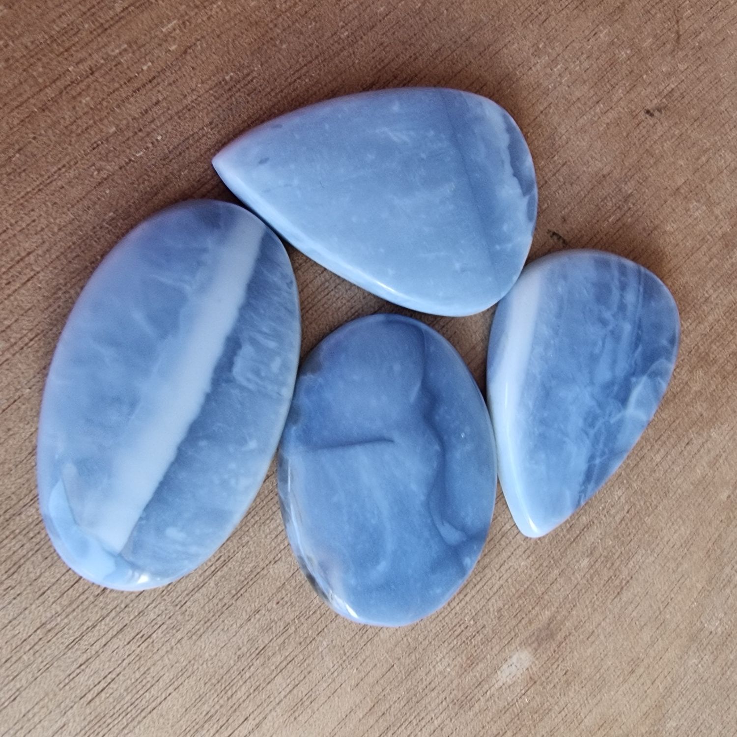 Andean Blue Opal Cabochon Lot / Pendant Lot for jewelry making or diy craft projects 34.3gr