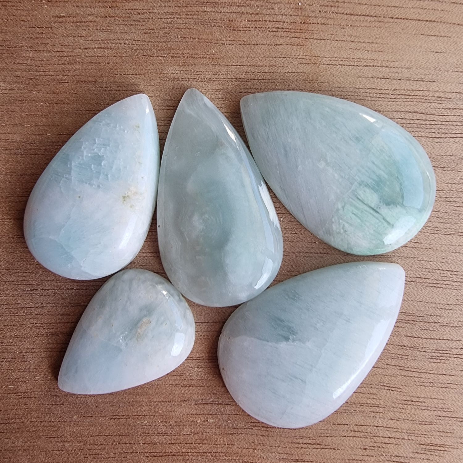 Caribbean Calcite Cabochon Lot / Pendant Lot for jewelry making or diy craft projects 29.3gr