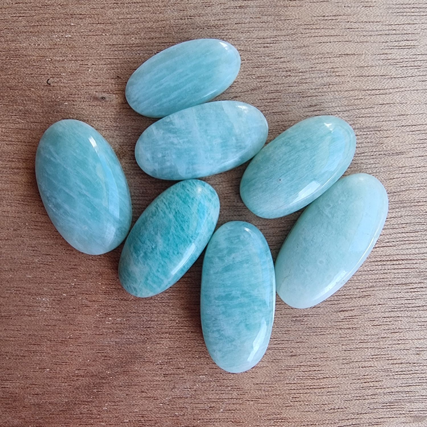 Amazonite Cabochon Lot / Pendant Lot for jewelry making or diy craft projects 33.6gr