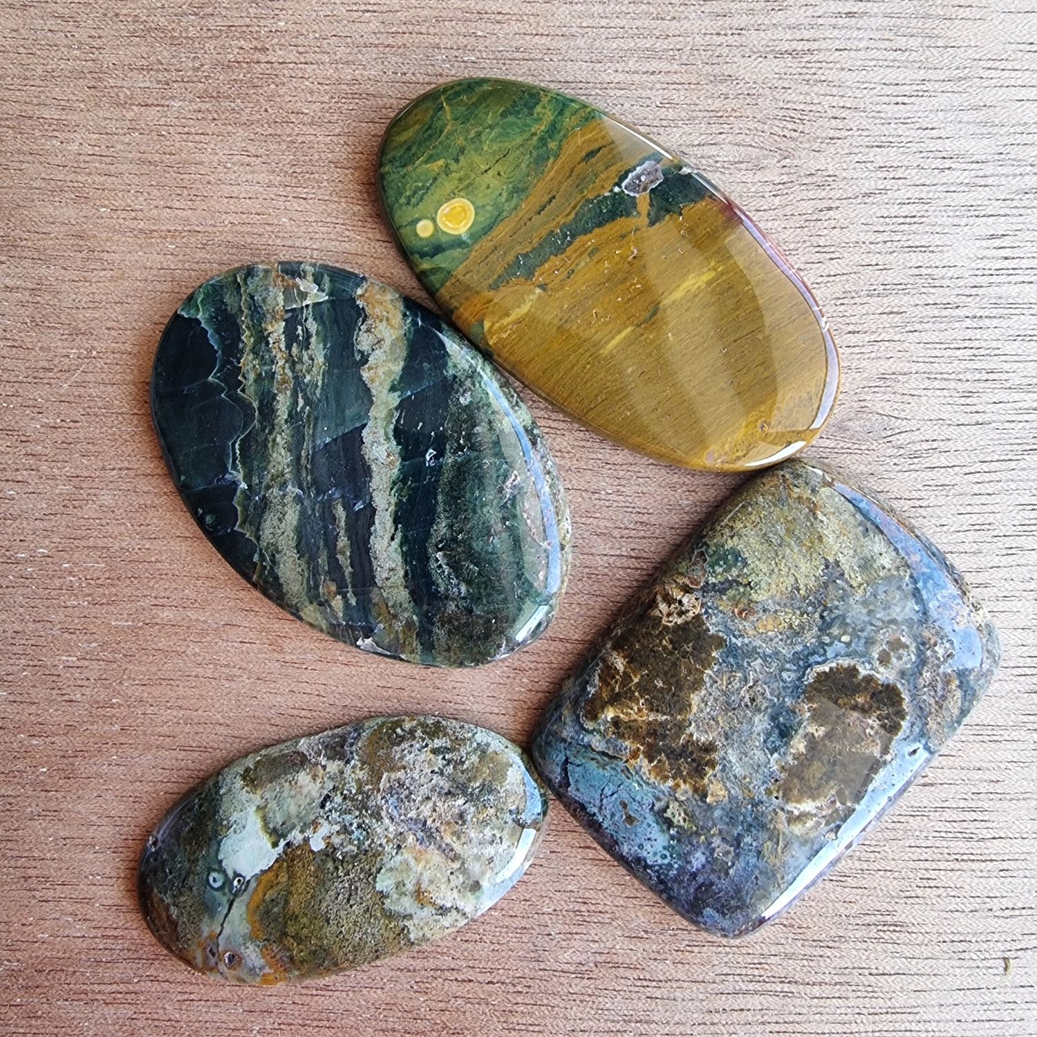 Ocean Jasper Cabochon Lot / Pendant Lot for jewelry making or diy craft projects 39.4gr