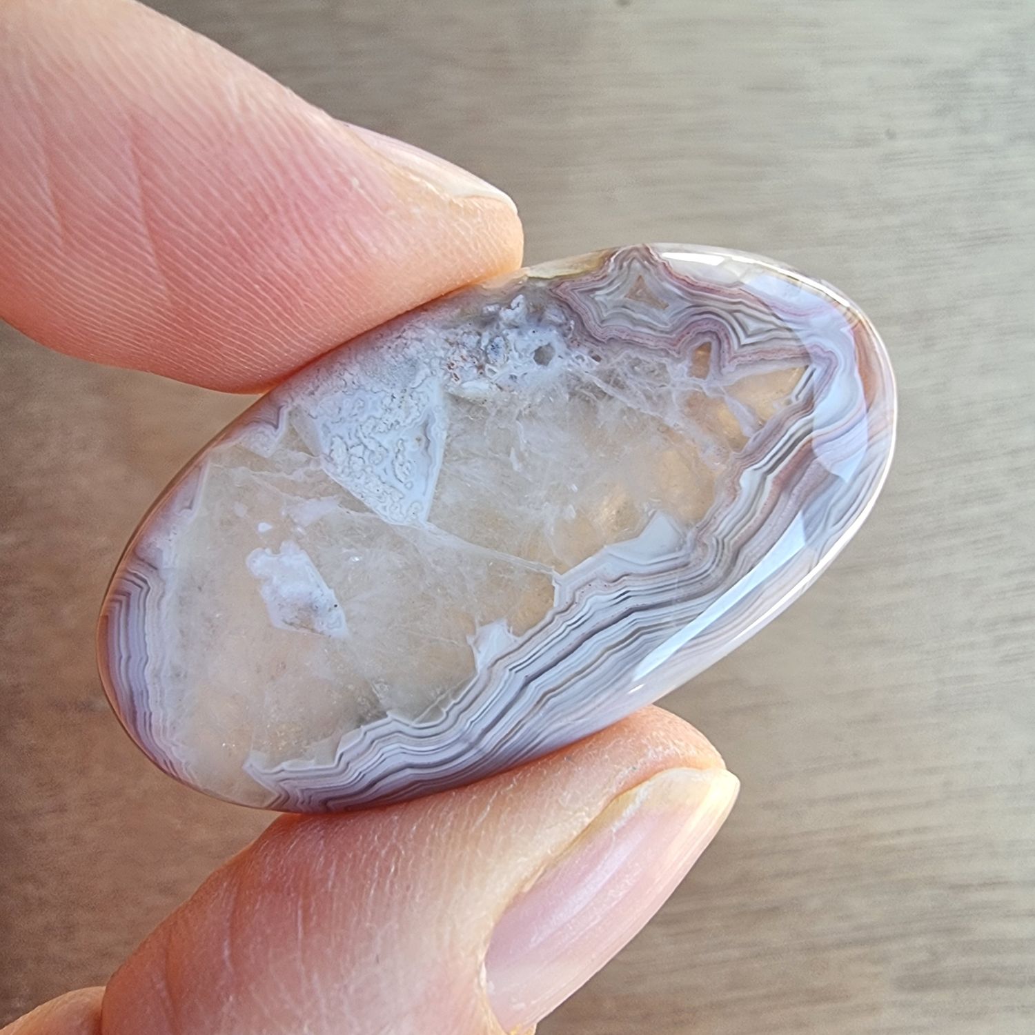 Crazy Lace Agate Cabochon / Pendant for jewelry making or diy craft projects 9.1gr