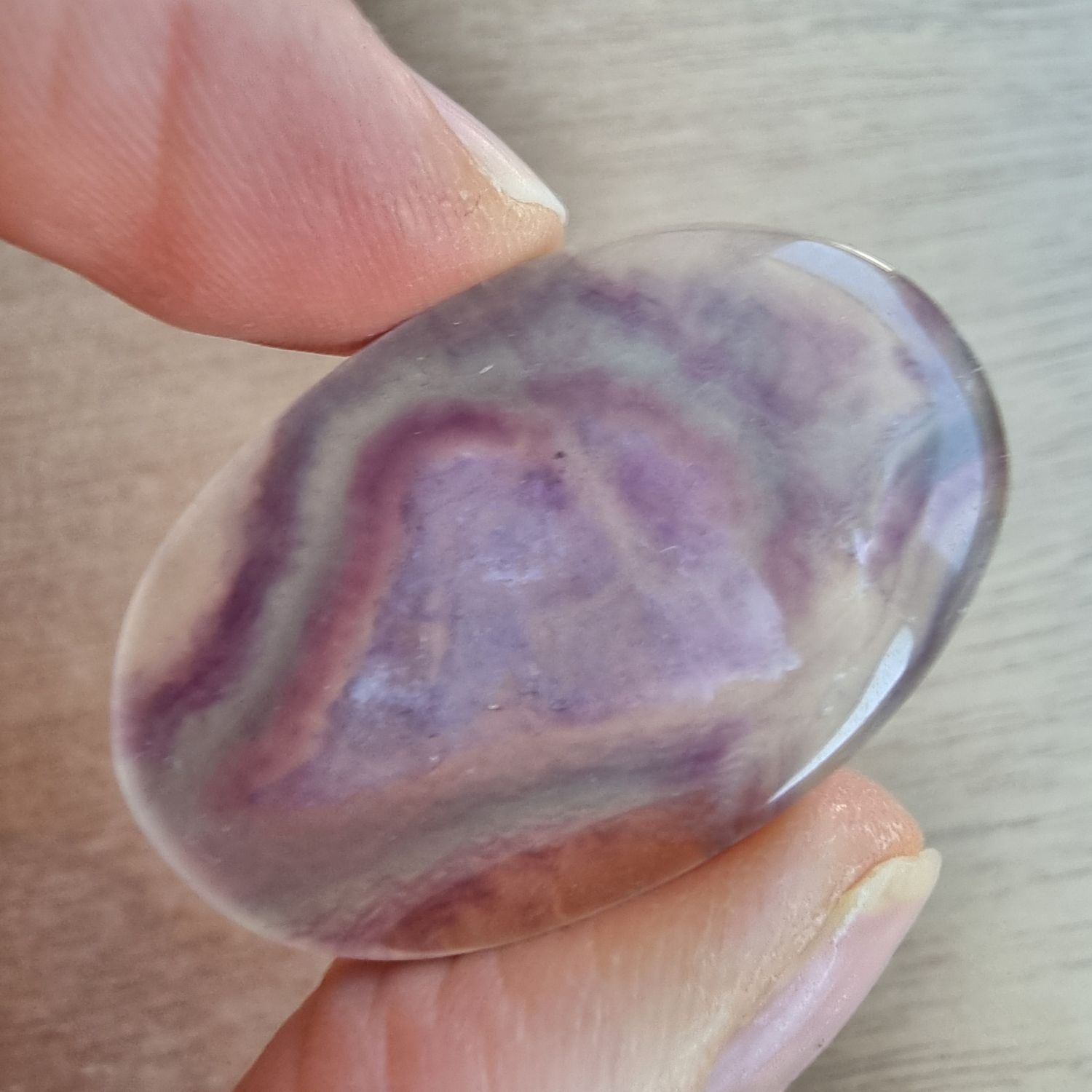 Fluorite Cabochon / Pendant for jewelry making or diy craft projects 9.9gr