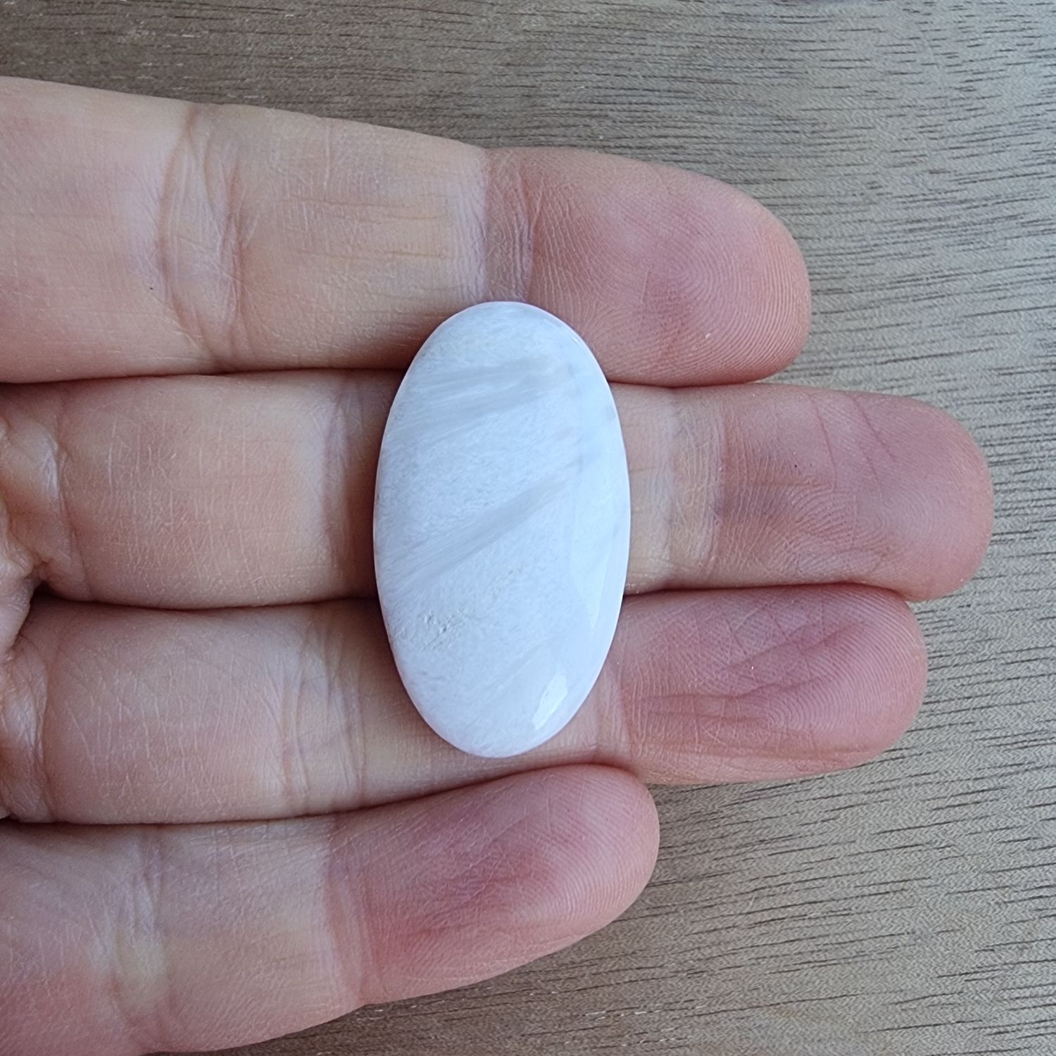 Scolecite Cabochon / Pendant for jewelry making or diy craft projects 4.9gr