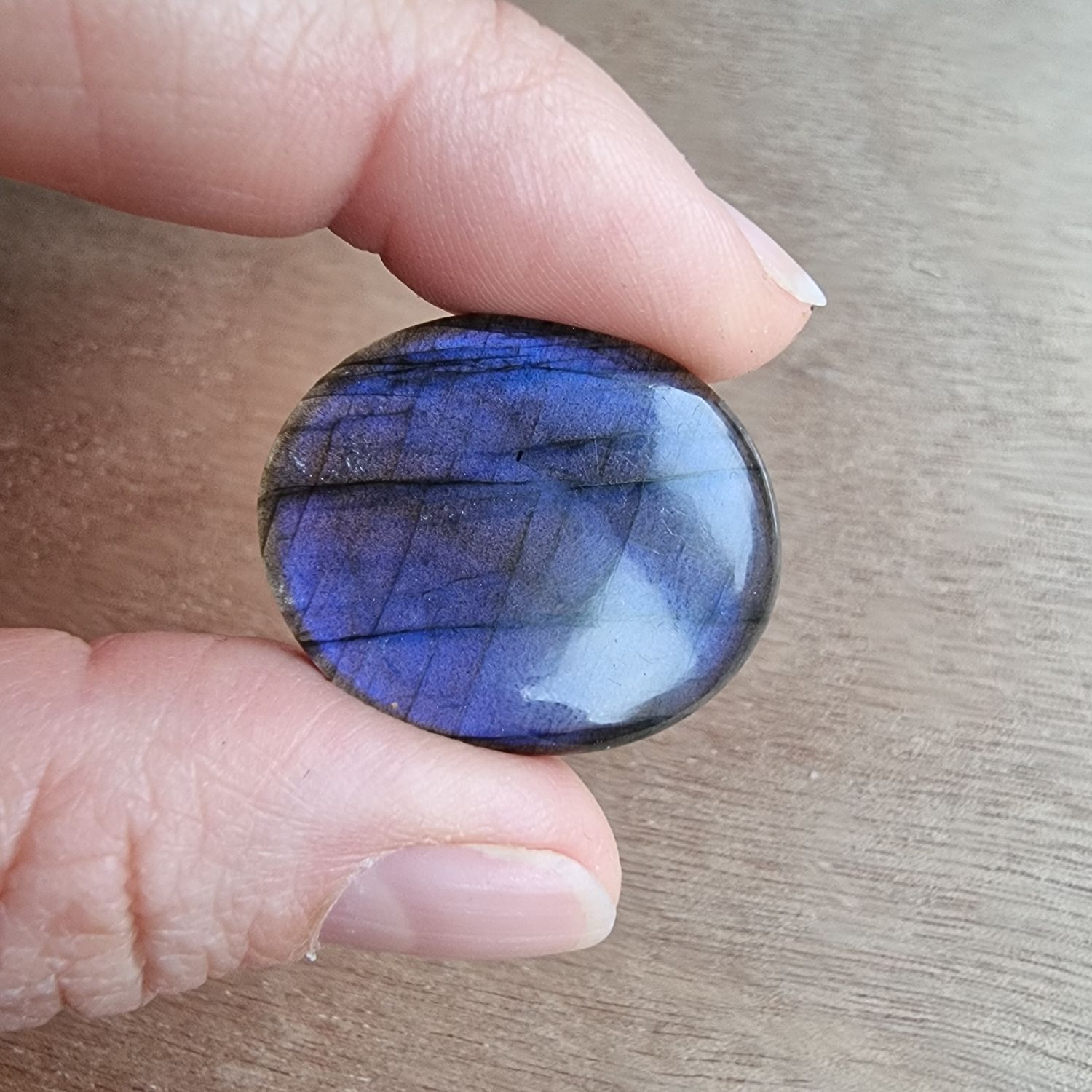 Blue Labradorite Cabochon / Pendant for jewelry making or diy craft projects 7.6gr