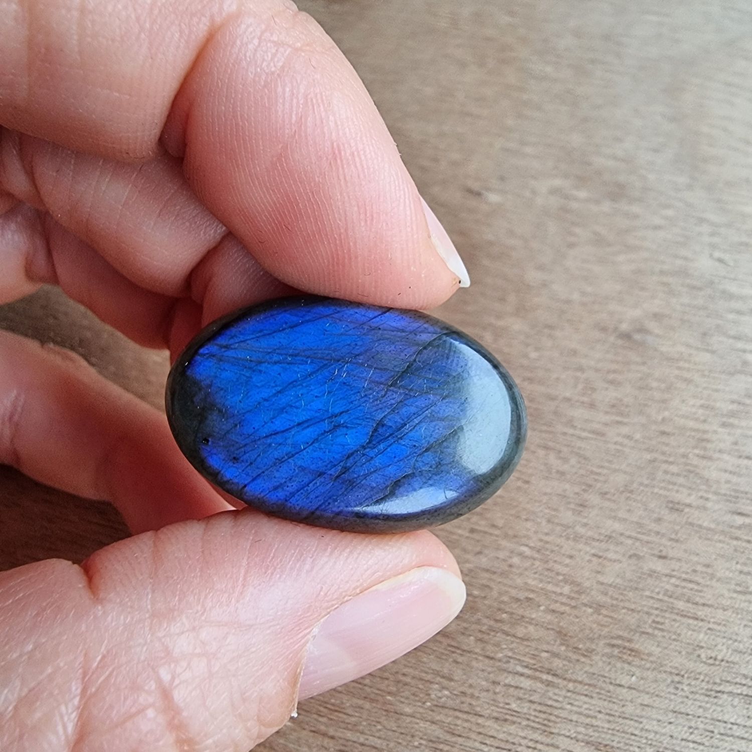 Blue Labradorite Cabochon / Pendant for jewelry making or diy craft projects 7.2gr