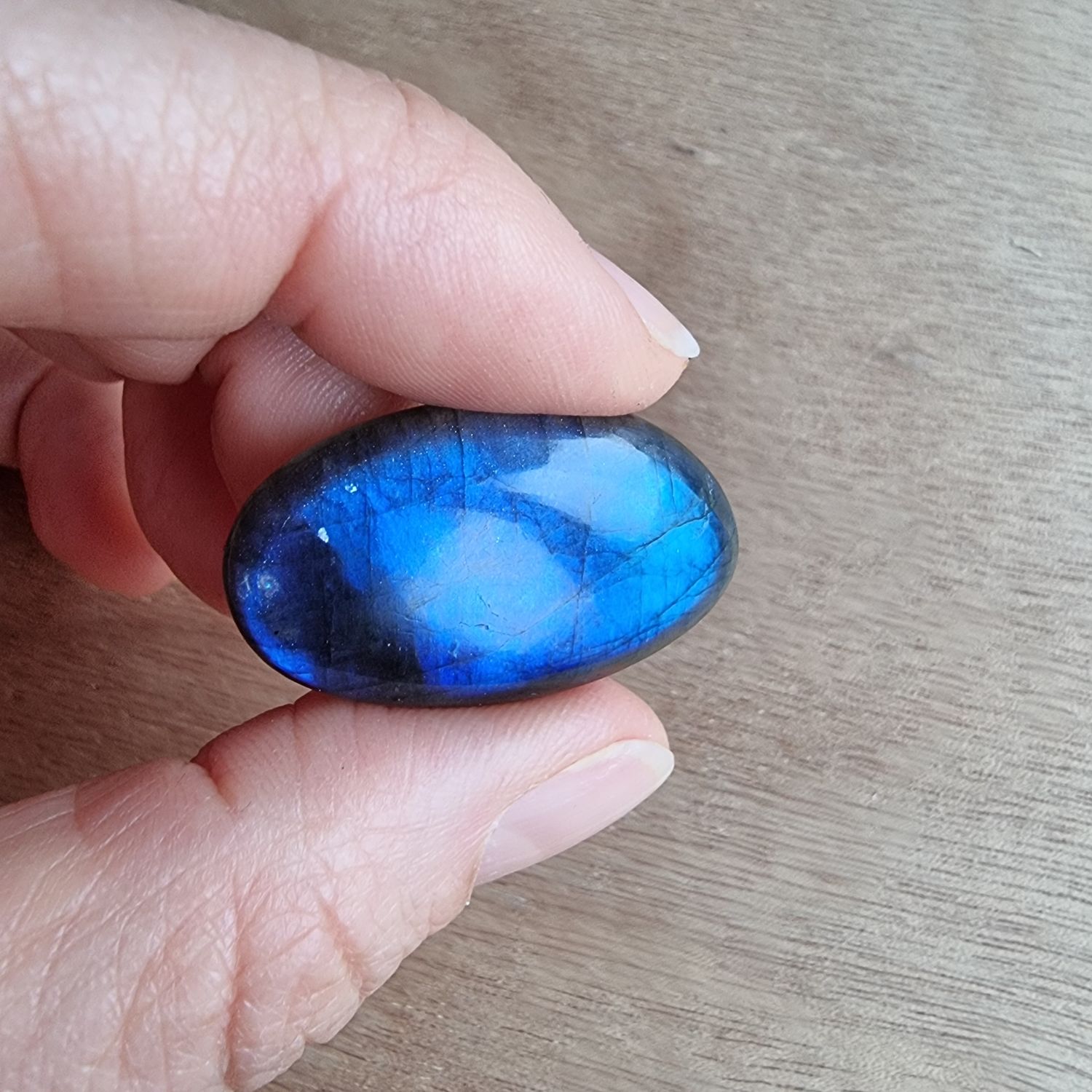 Blue Labradorite Cabochon / Pendant for jewelry making or diy craft projects 7.4gr