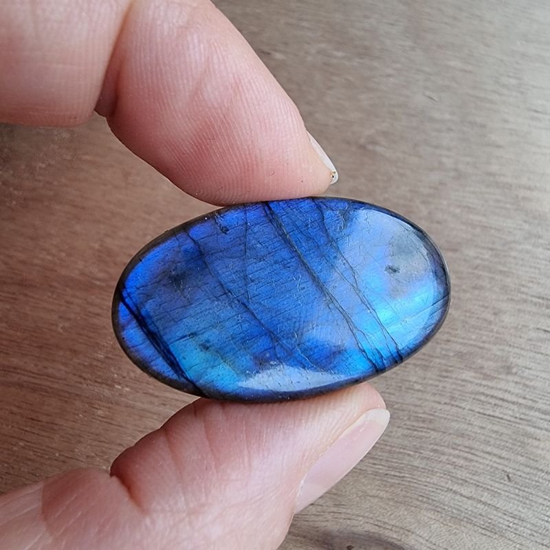 Blue Labradorite Cabochon / Pendant for jewelry making or diy craft projects 8.9gr