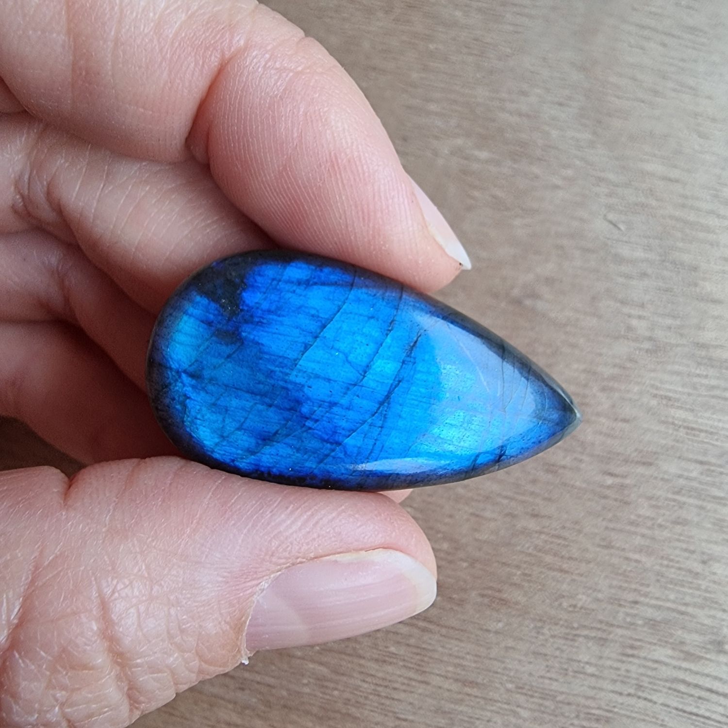 Blue Labradorite Cabochon / Pendant for jewelry making or diy craft projects 10.8gr