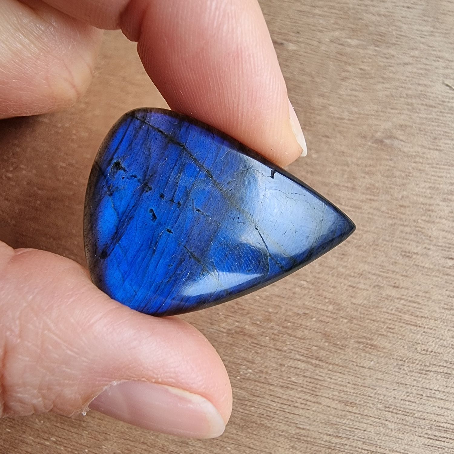 Blue Labradorite Cabochon / Pendant for jewelry making or diy craft projects 8.2gr