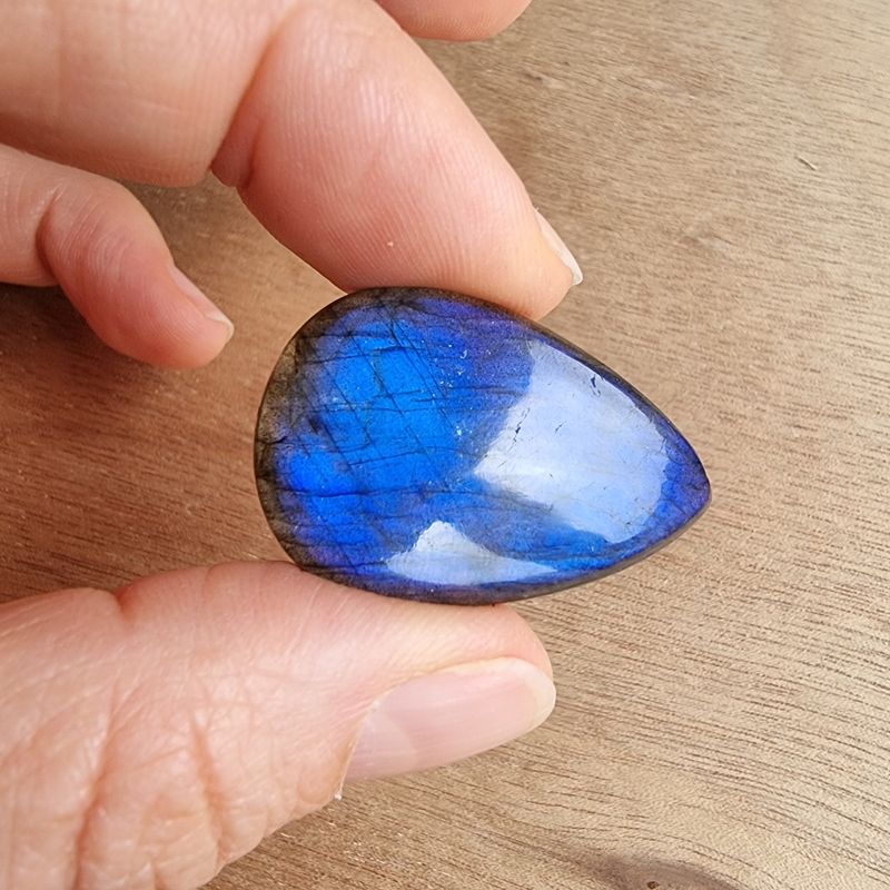 Blue Labradorite Cabochon / Pendant for jewelry making or diy craft projects 9.5gr