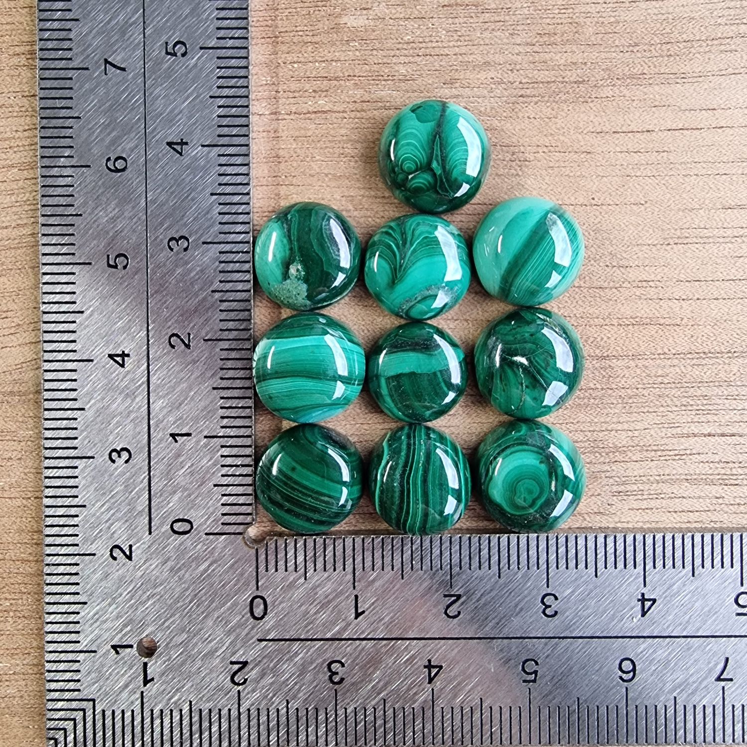 Malachite Cabochon Lot / Pendant Lot for jewelry making or diy craft projects 16.1gr