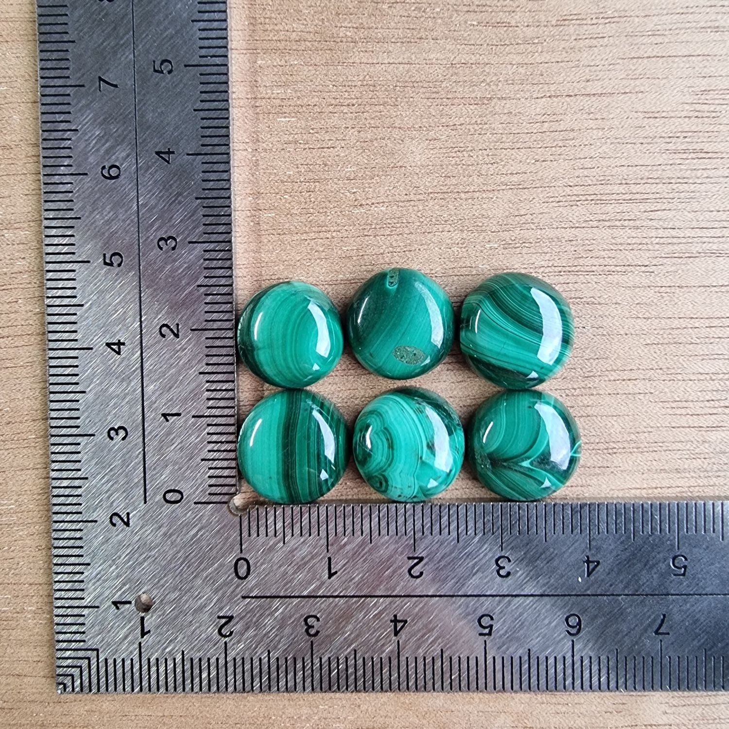 Malachite Cabochon Lot / Pendant Lot for jewelry making or diy craft projects 13.1gr