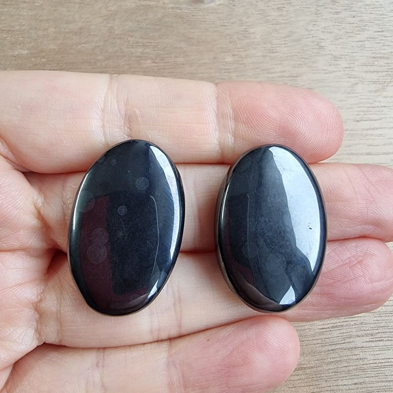 Hematite Cabochon Lot / Pendant Lot for jewelry making or diy craft projects 29gr