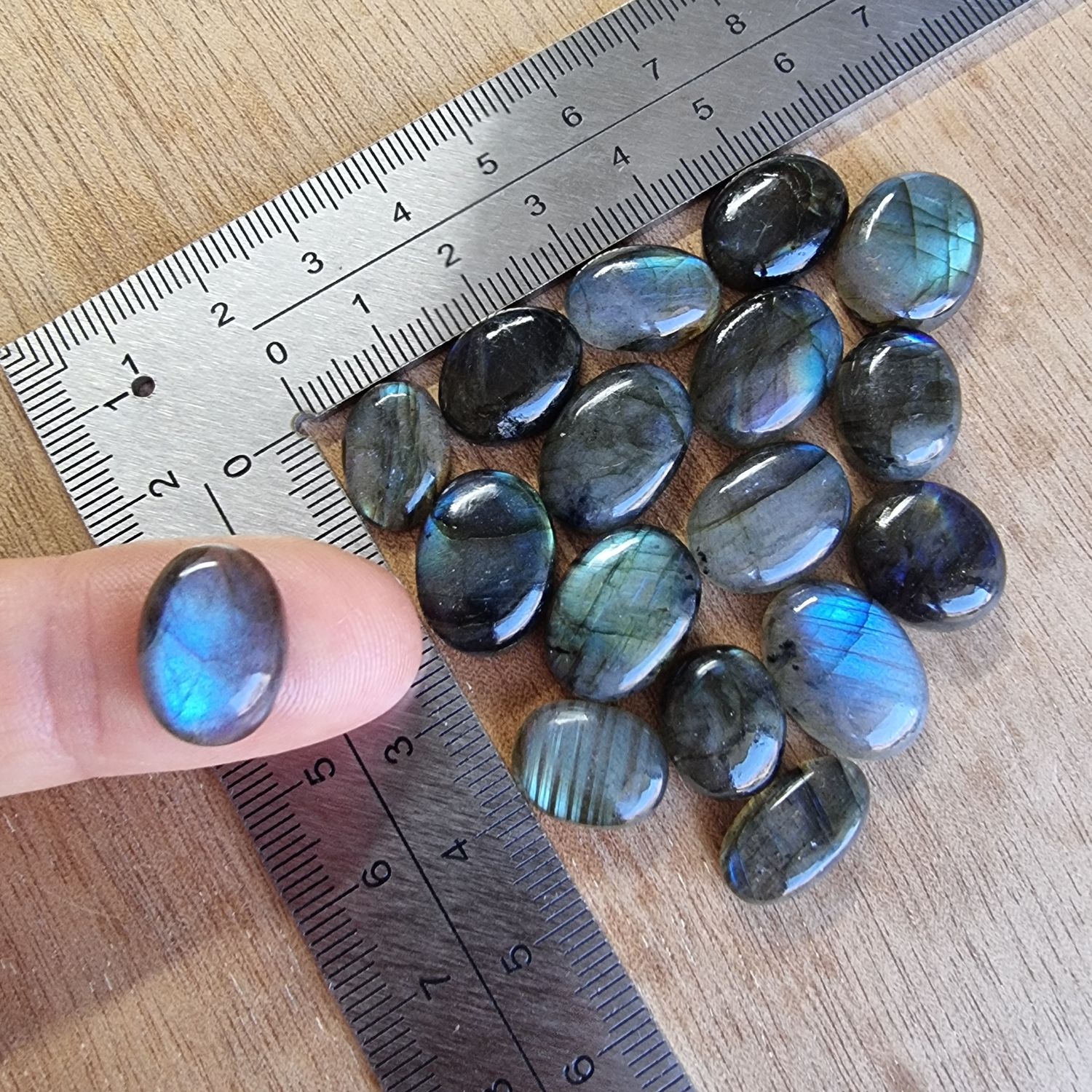 Labradorite Cabochon Lot / Pendant Lot for jewelry making or diy craft projects 30.2gr