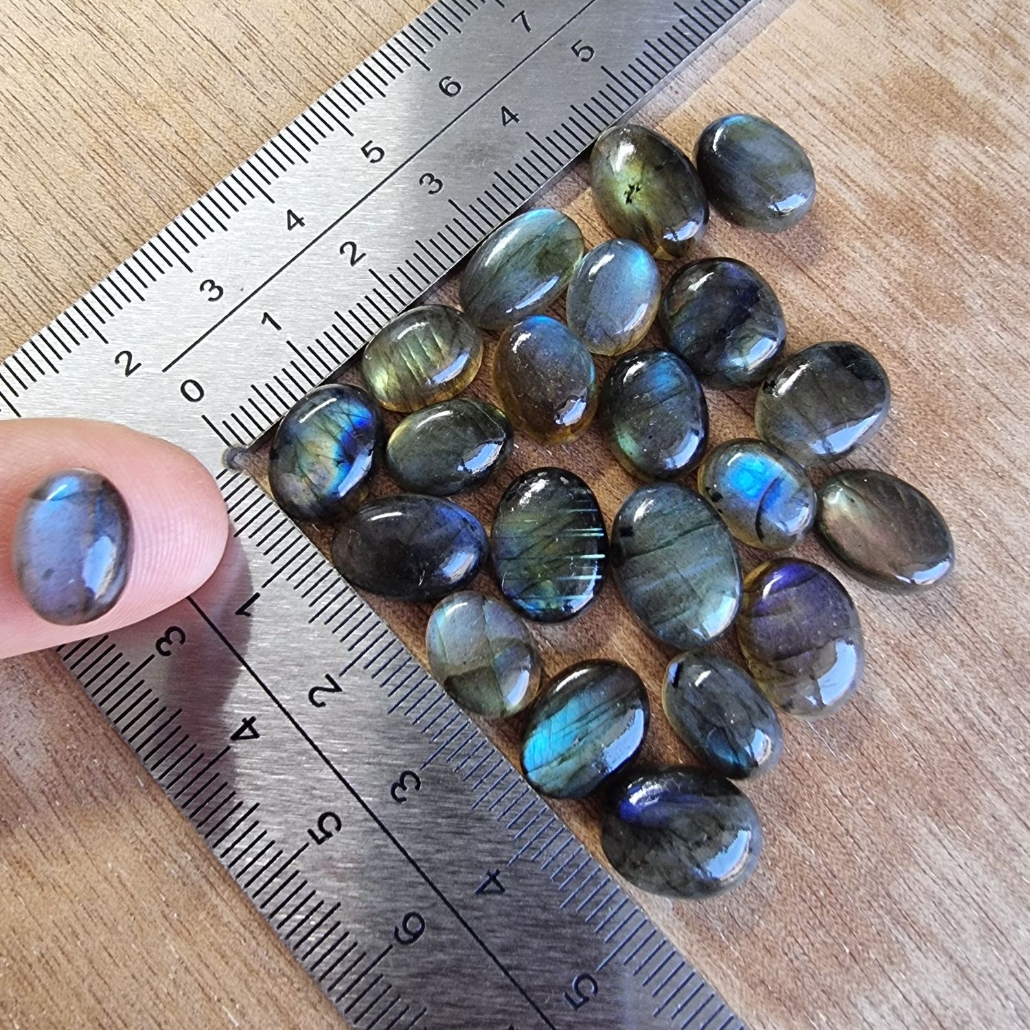 Labradorite Cabochon Lot / Pendant Lot for jewelry making or diy craft projects 20.7gr
