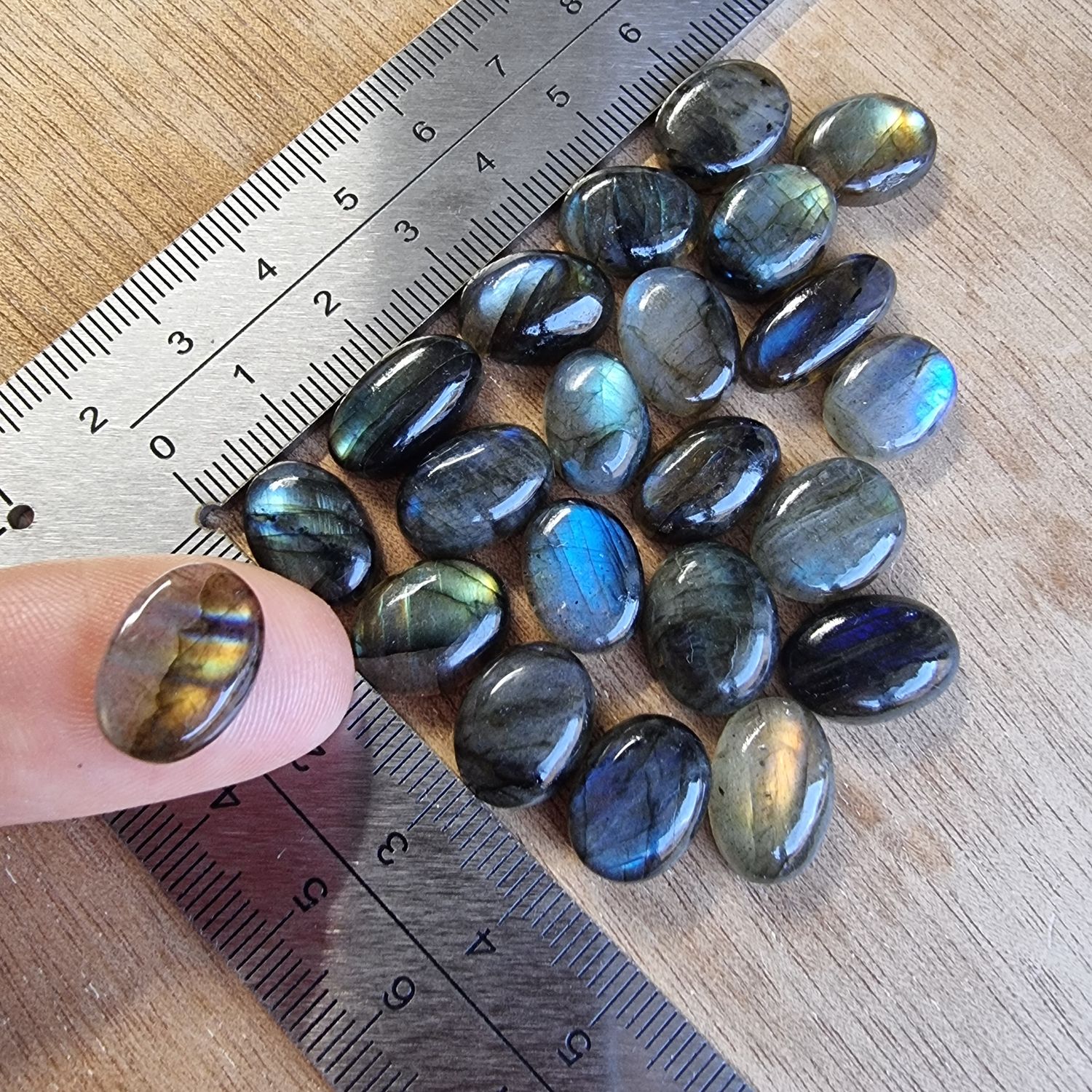 Labradorite Cabochon Lot / Pendant Lot for jewelry making or diy craft projects 28.2gr