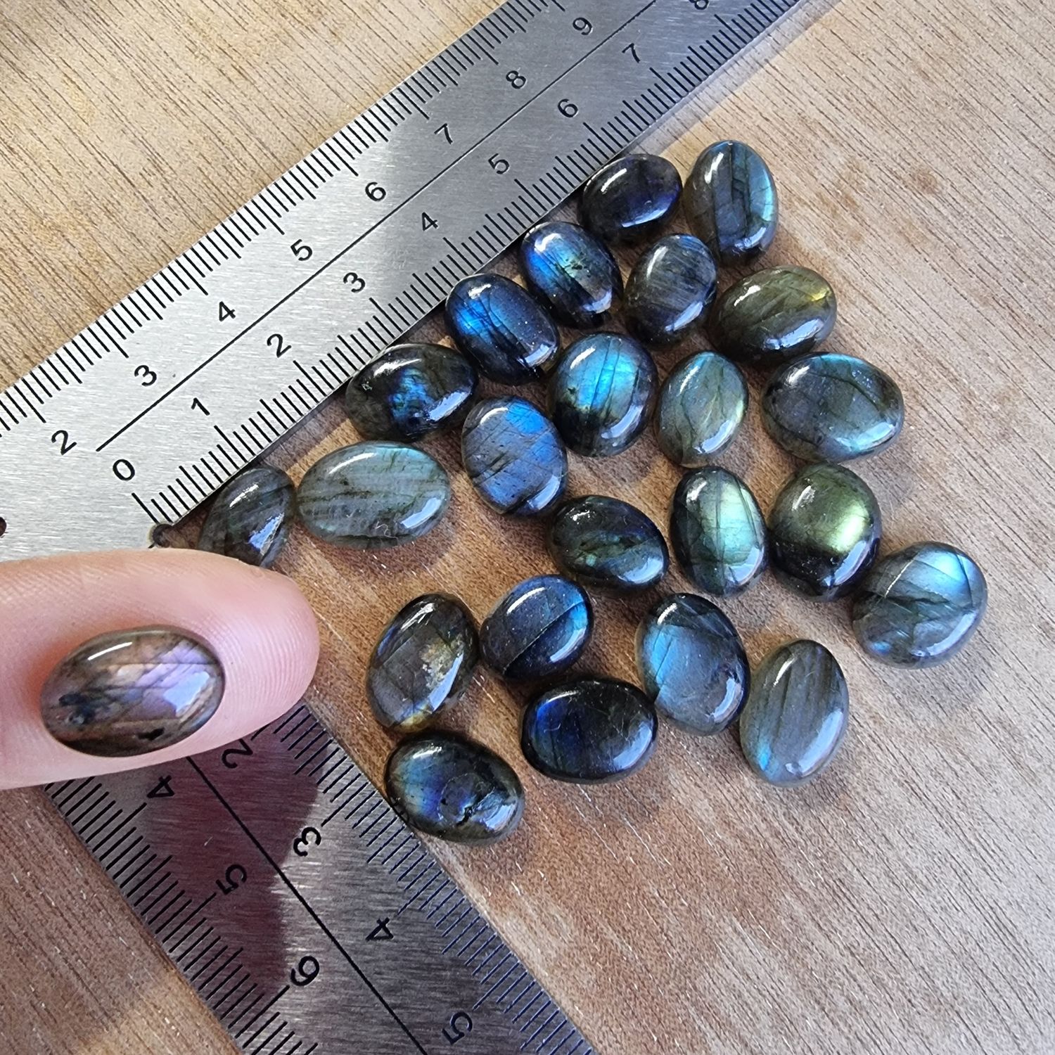 Labradorite Cabochon Lot / Pendant Lot for jewelry making or diy craft projects 26.6gr