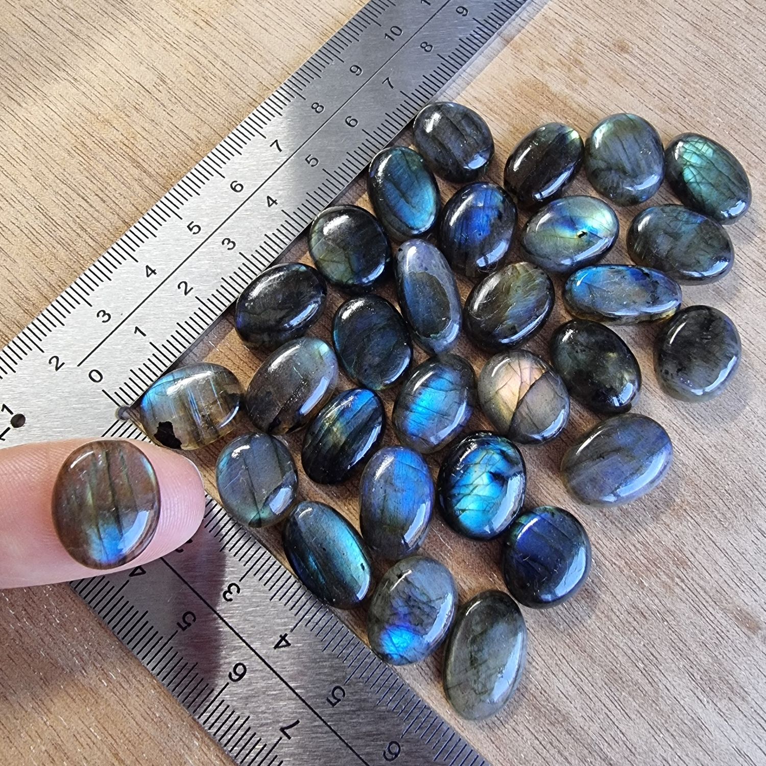 Labradorite Cabochon Lot / Pendant Lot for jewelry making or diy craft projects 54gr