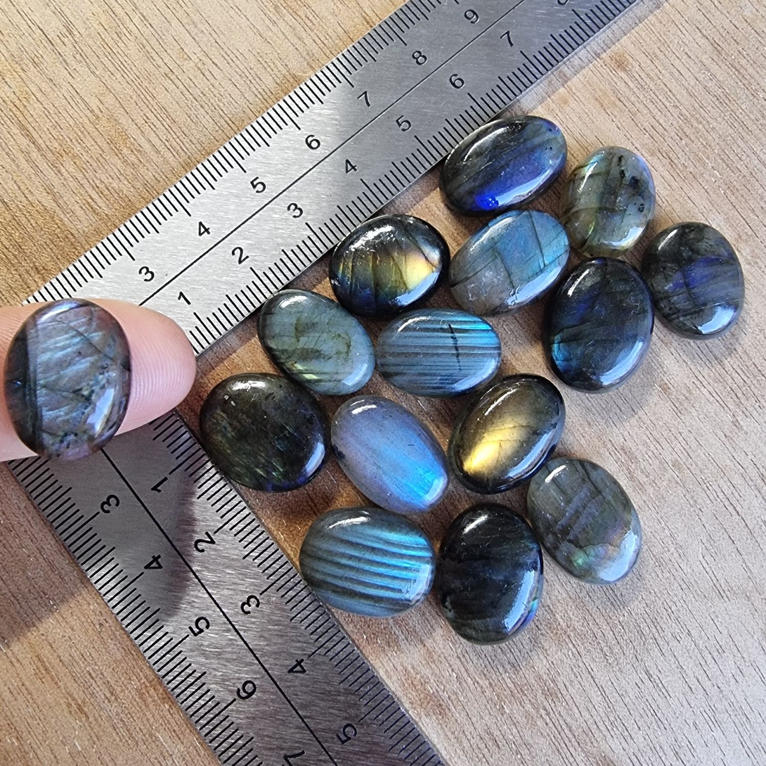 Labradorite Cabochon Lot / Pendant Lot for jewelry making or diy craft projects 36.7gr