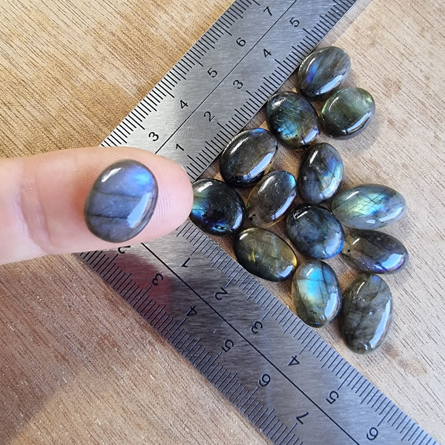 Labradorite Cabochon Lot / Pendant Lot for jewelry making or diy craft projects 18.3gr