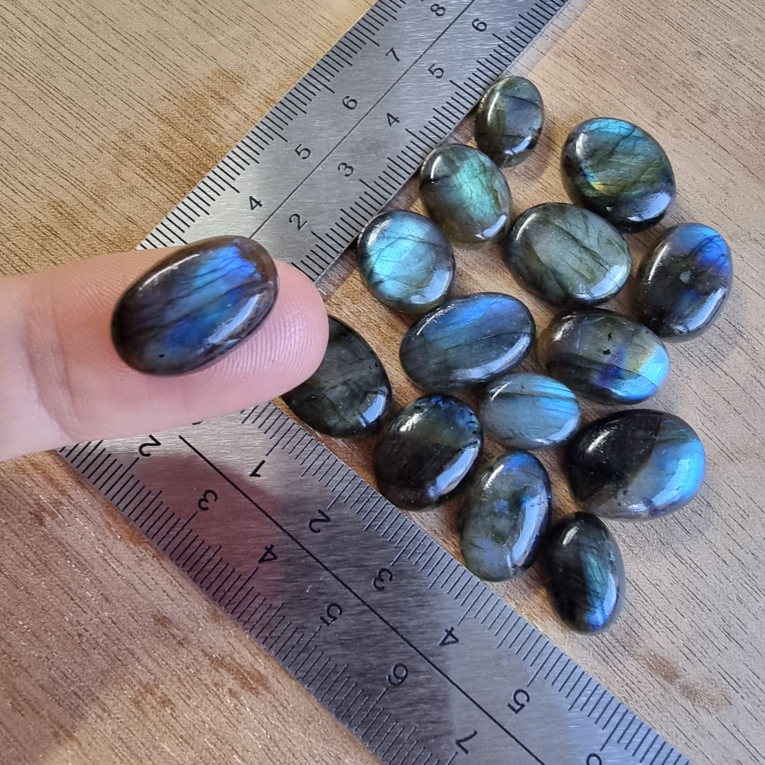Labradorite Cabochon Lot / Pendant Lot for jewelry making or diy craft projects 26.8gr