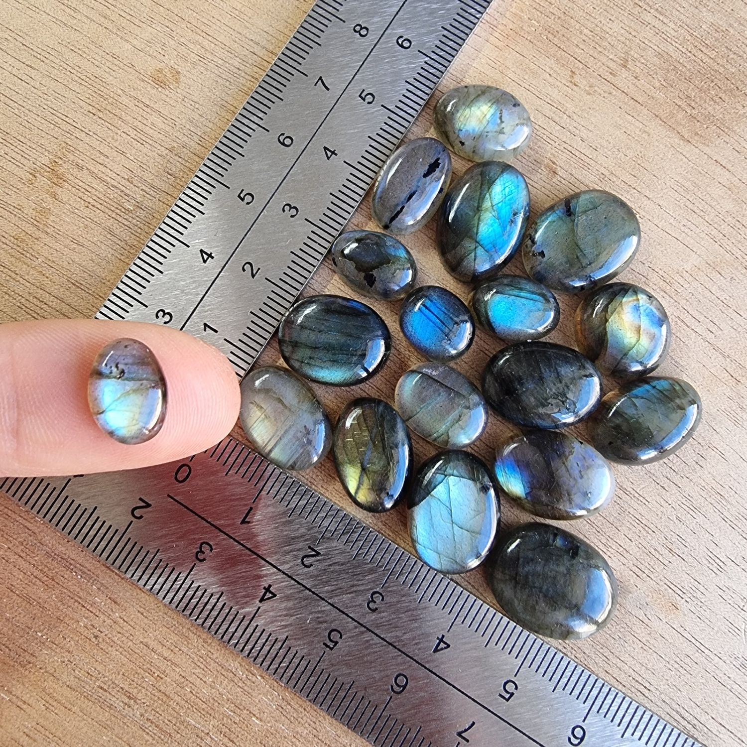 Labradorite Cabochon Lot / Pendant Lot for jewelry making or diy craft projects 28.2gr