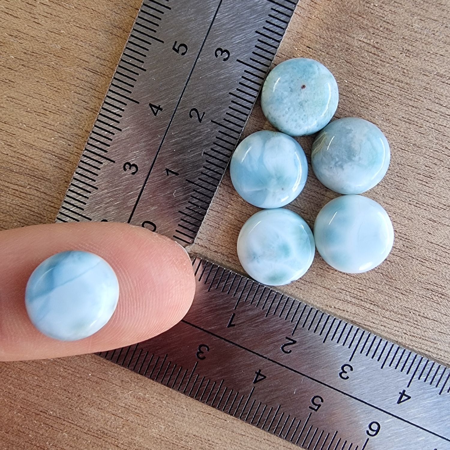 Larimar Cabochon Lot / Pendant Lot for jewelry making or diy craft projects 7.6gr