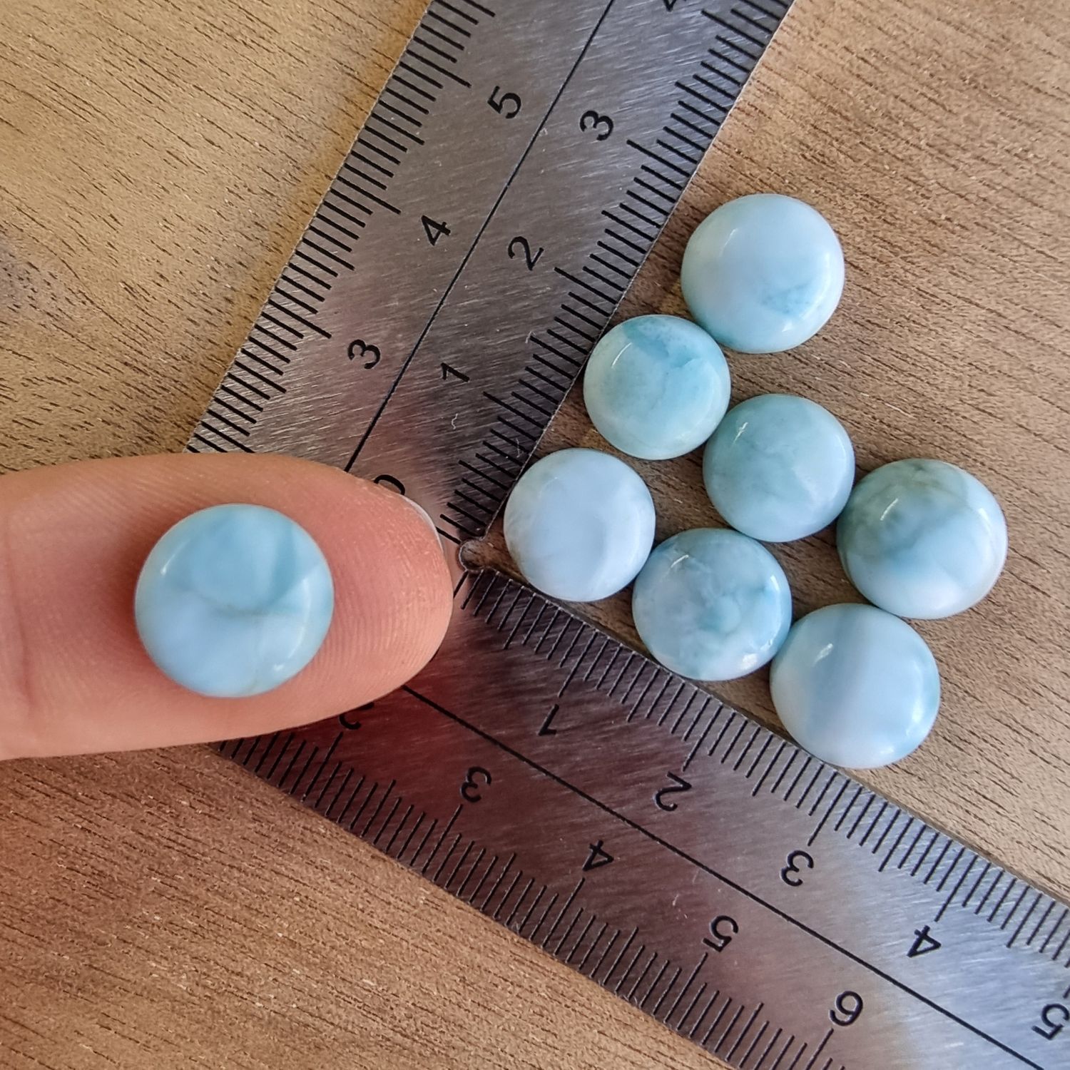 Larimar Cabochon Lot / Pendant Lot for jewelry making or diy craft projects 8gr
