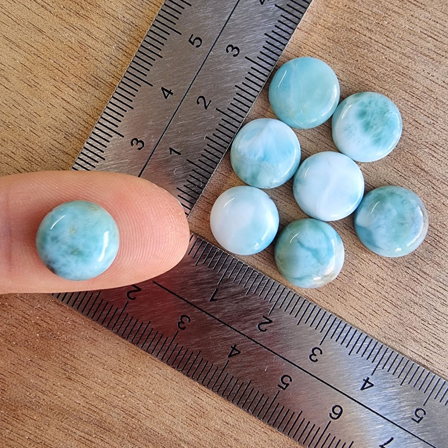 Larimar Cabochon Lot / Pendant Lot for jewelry making or diy craft projects 9gr