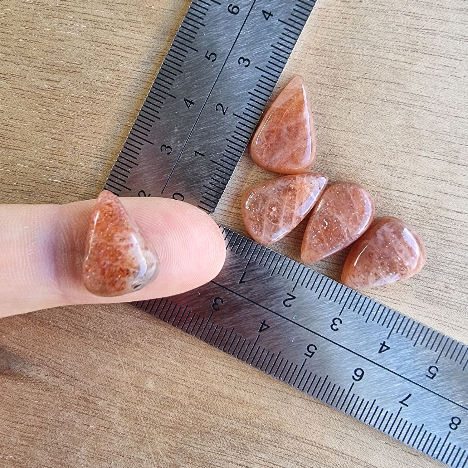 Sunstone Cabochon Lot / Pendant Lot for jewelry making or diy craft projects 8.8gr