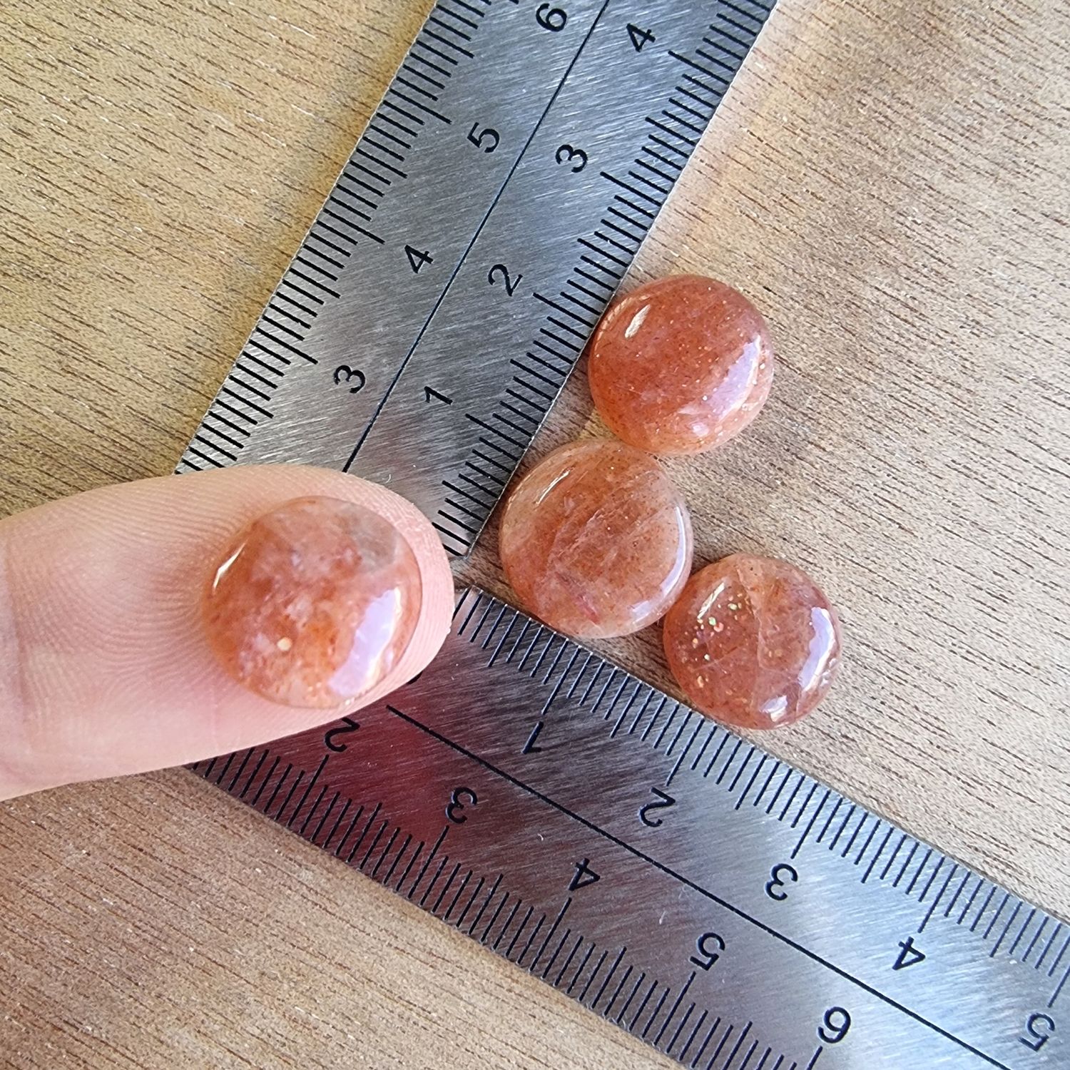 Sunstone Cabochon Lot / Pendant Lot for jewelry making or diy craft projects 5.8gr