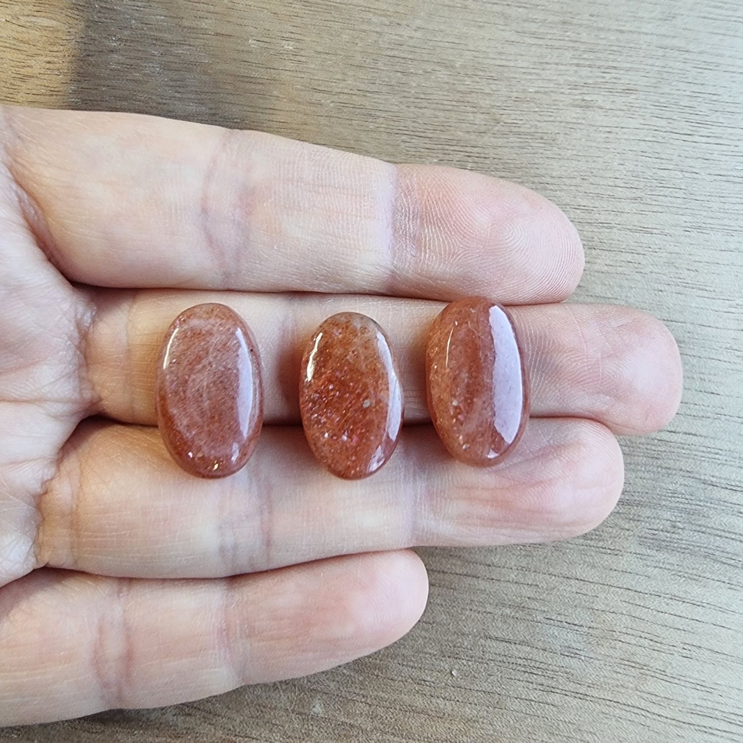 Sunstone Cabochon Lot / Pendant Lot for jewelry making or diy craft projects 8.4gr