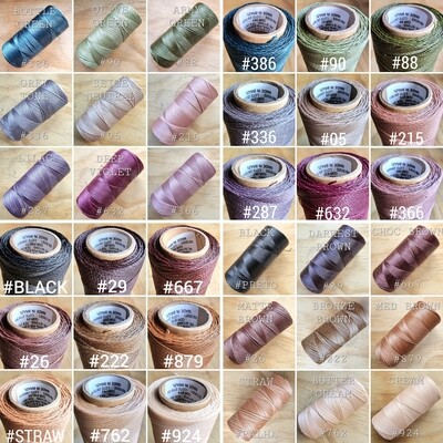 0.5mm Linhasita Waxed Polyester Macrame Thread – Premium Quality, 330 Metres, Ideal for Jewelry Making