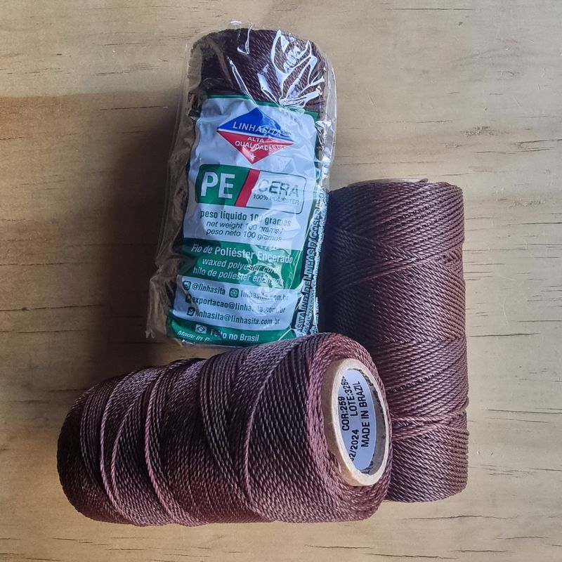 Cor #259 1.5mm Waxed Linhasita Thread FULL 128metre Spool Cor #259 1.5mm Waxed Linhasita Thread FULL 128metre Spool