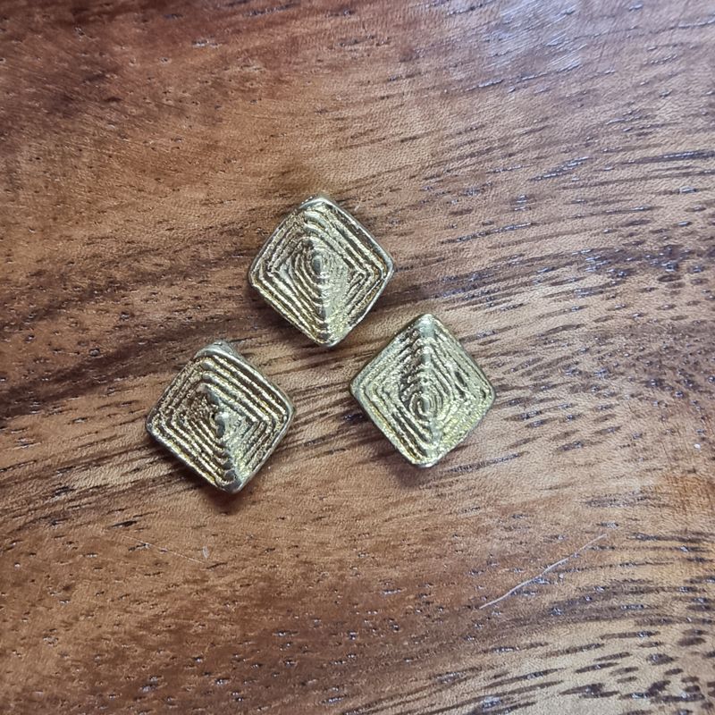 Diamond Solid Brass Beads for Macrame Jewelry – NZ Craft Supplies