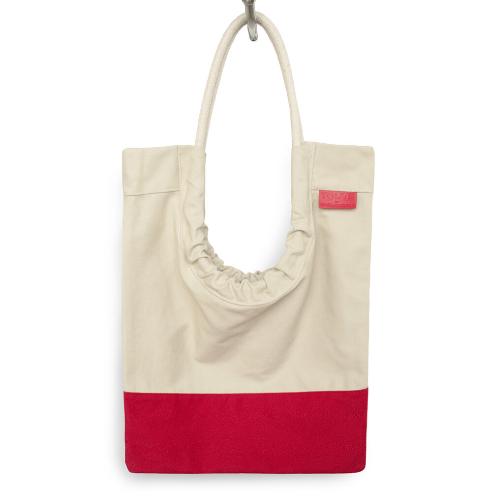 Tote Bag - Cream/Rouge
