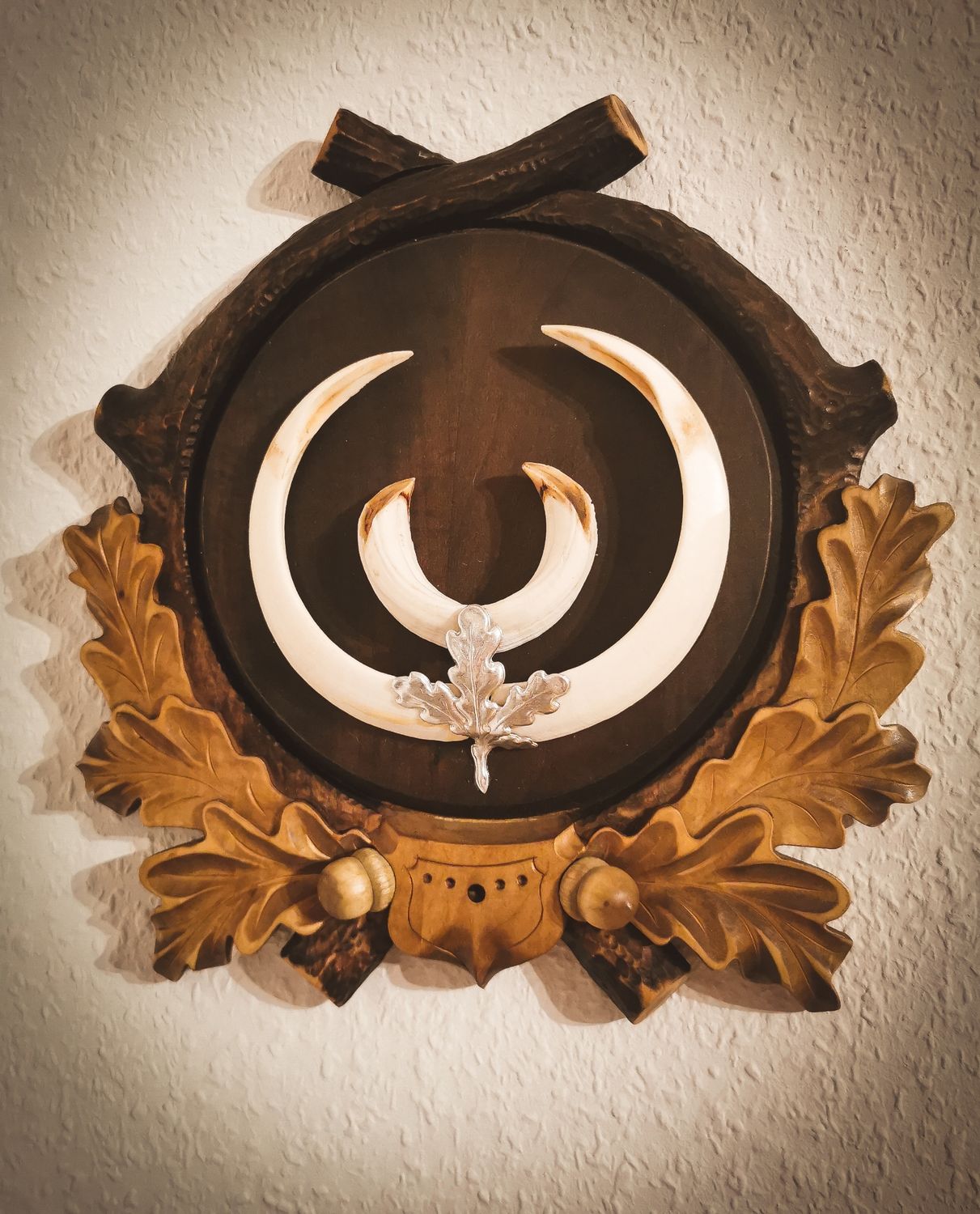 Trophäenbrettchen Keiler