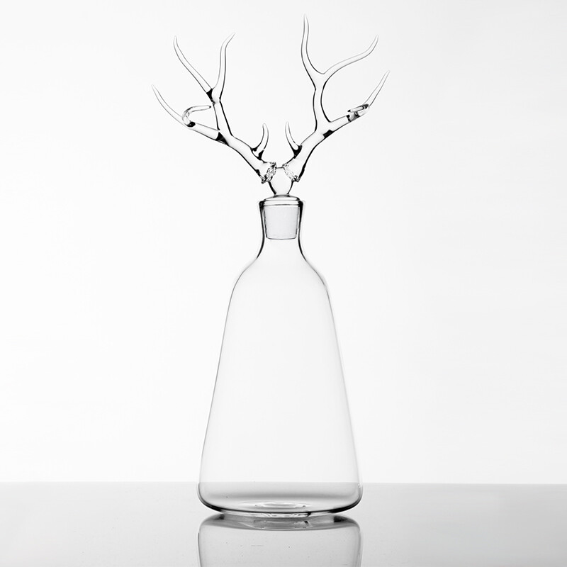 Glass Bottle 'Deer'