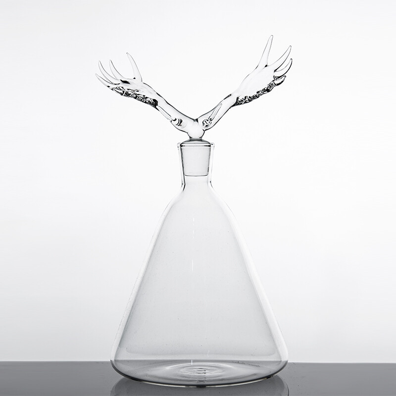 Glass Bottle 'Moose '